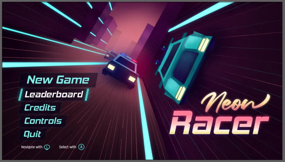 Neon Racer, Gamelab prototype